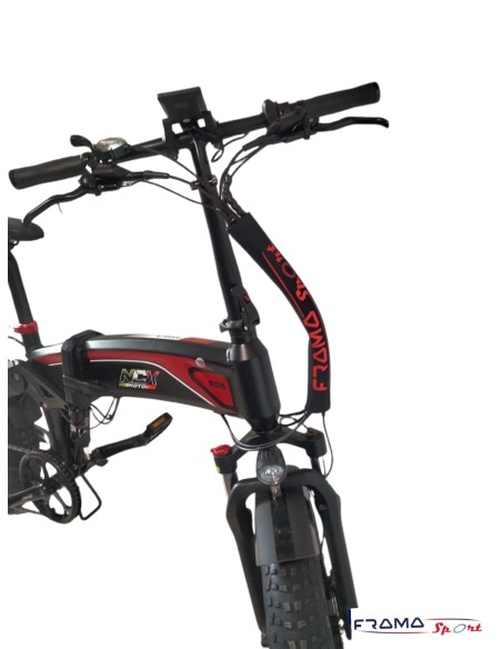 Bici elettrica a pedalata assistita pieghevole NCX RD8 ALLOY 20" 250W 48V nera Special Edition