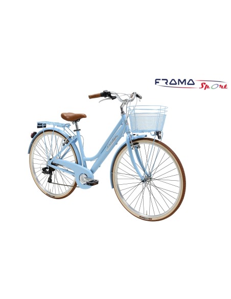 Bicicletta Vintage Adriatica Retro Donna azzurra