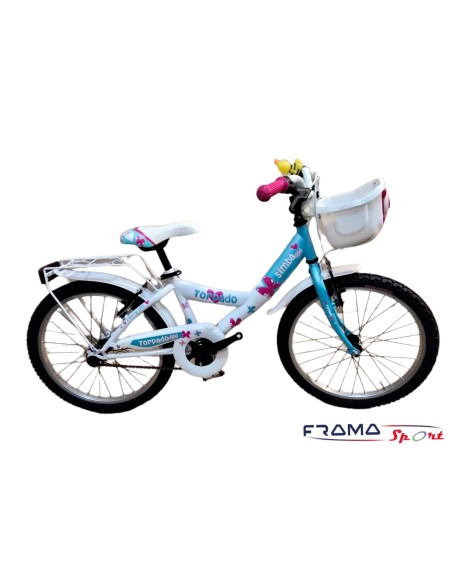 Bici Junior Girl Torpado Simba 20'' bianca celeste