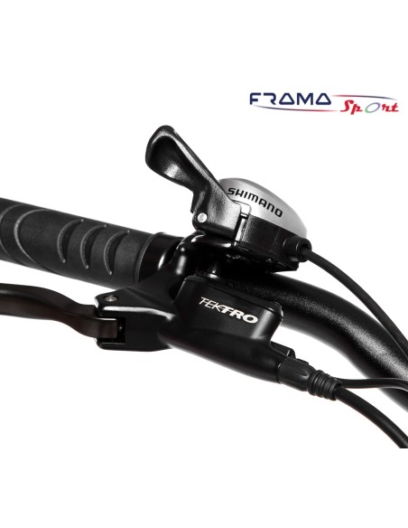 Bici a pedalata assistita pieghevole Techbike Shuttle  48V 500W  Nera opaca