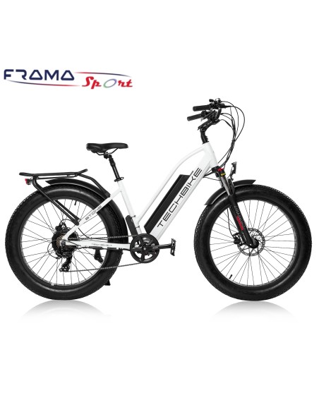Bici a pedalata assistita Techbike Stone 48V-750W Bianca