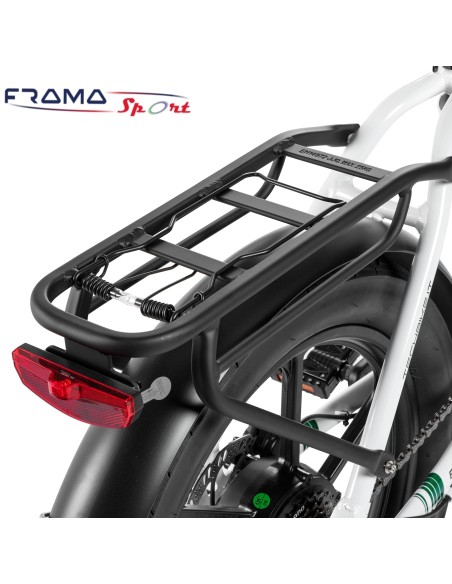 Bici a pedalata assisitita pieghevole Techbike Bring 48V-250W Bianco