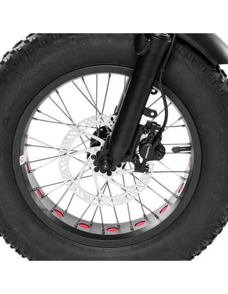 Bici a pedalata assistita pieghevole Tecobike Shuttle 16'' 250W Bianco opaco