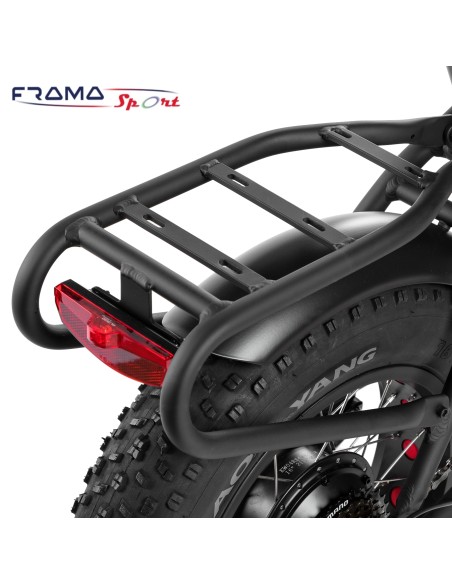 Bici a pedalata assistita pieghevole Tecnobike Shuttle 16'' 250W Nero opaco