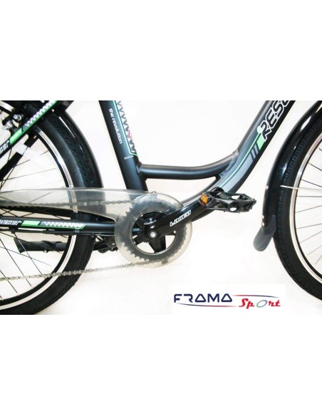 Reset Bicicletta Elettrica City Bike a Pedalata Assistita 26" 250W New E-Milady Nero Opaco