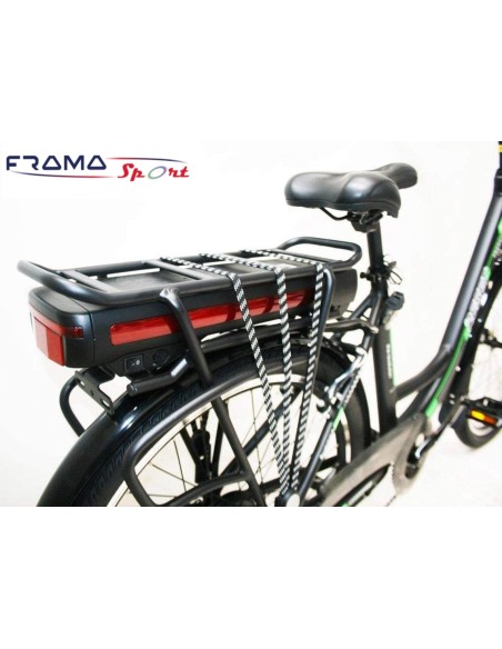 Reset Bicicletta Elettrica City Bike a Pedalata Assistita 26" 250W New E-Milady Nero Opaco