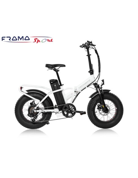 Bici a pedalata assistita pieghevole Shuttle16'' Bianca