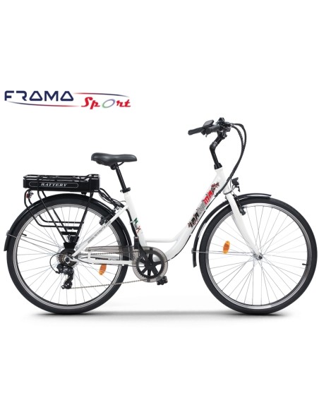 Bici a pedalata assistita NCX IPANEMA NAVY 28'' 250W 36V Bianca