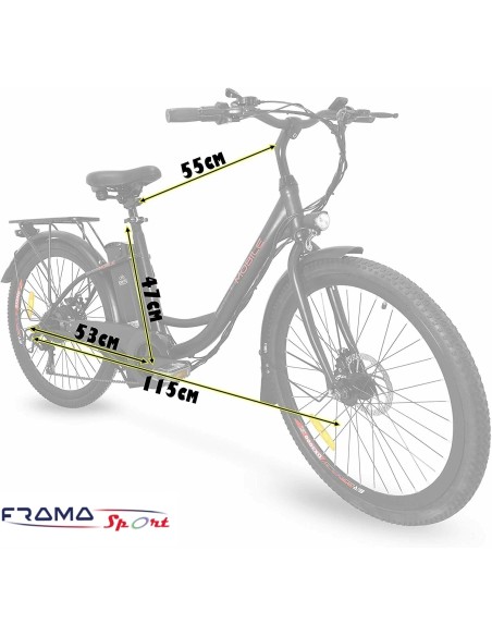 Bici a pedalata assistita Bike Mobile 26'' Bianca