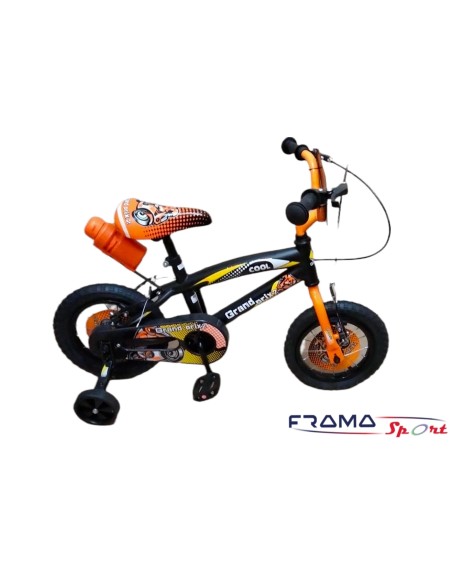 Bici Bimbo Grand Prix 12'' Arancio con rotelle