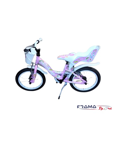 Bici Bimba Papillon 12'' Bianca e Rosa
