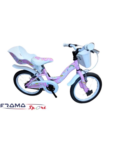 Bici Bimba Papillon 12'' Bianca e Rosa