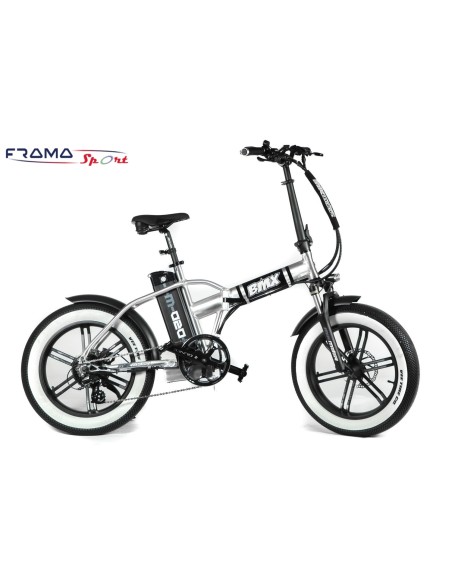 BMX M020 SMALL SIZE Bici a pedalata assistita pieghevole 500W Silver