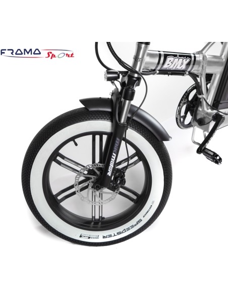 BMX M020 SMALL SIZE Bici a pedalata assistita pieghevole 500W Silver