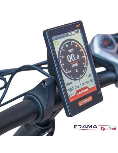 Bici a pedalata assistita pieghevole NT-58 E-Inglobal 48V-12Ah nera