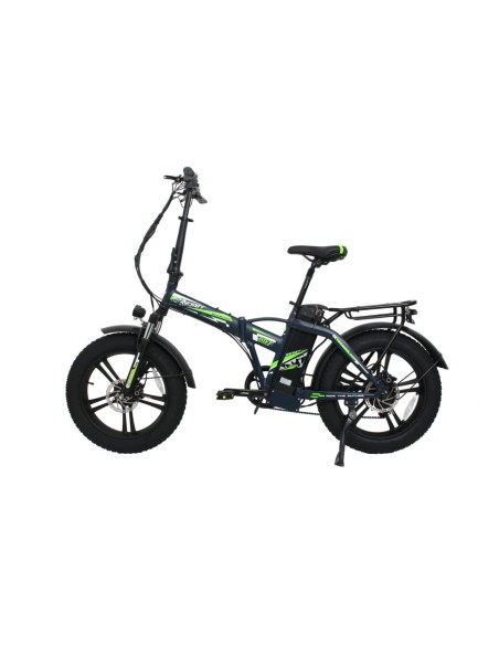 Bici a pedalata assistita pieghevole Reset Redwood 987 48V 15AH  blu verde
