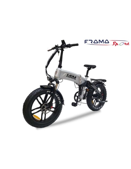 Bici a pedalta assistita pieghevole Lem Motor Dallas Luxury 250w alluminio
