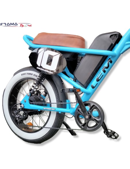 Bici a pedalata assistita Lem Motor 10 Comfort luxury 2500/500w azzurra