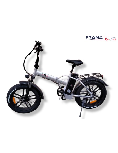 Bici a pedalata assistita pieghevole Dardo 48 250w 48v 12ah argento