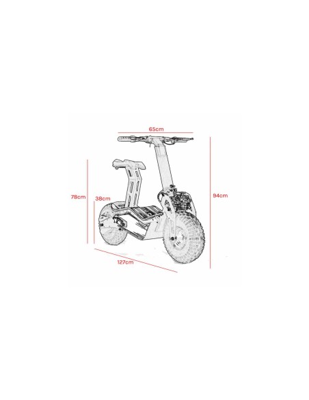 Monopattino Lem M.A.D. TARGABILE LITIO NEW VERSION HUB MOTOR 2000W