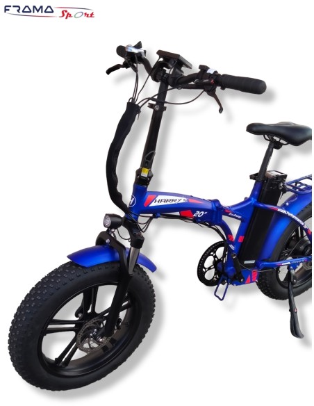 Bici a pedalata assistita pieghevole Reset modello Harry 20'' 250/500W 48V 15AH blu