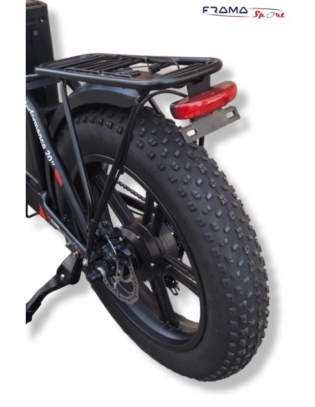 Bici a pedalata assistita pieghevole Reset modello Herry 20'' 250/500W 48V 15AH  nera