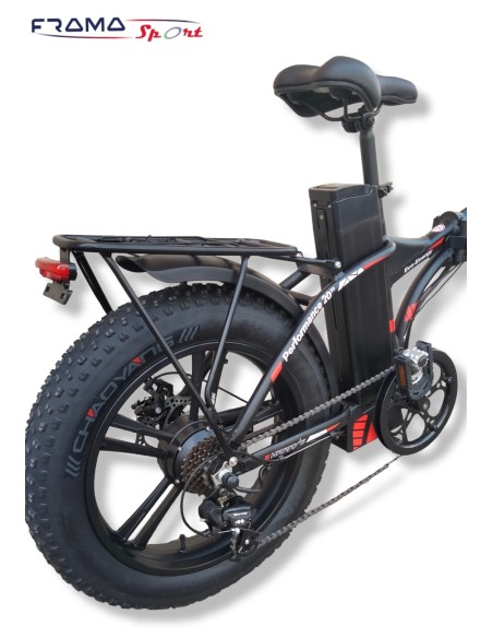 Bici a pedalata assistita pieghevole Reset modello Herry 20'' 250/500W 48V 15AH  nera