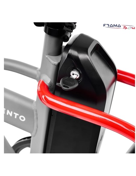 Bici a pedalata assistita Argento MiniMax 250W 10.4Ah  36V grigio rossa