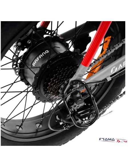 Bici a pedalata assistita Argento MiniMax 250W 10.4Ah  36V grigio rossa