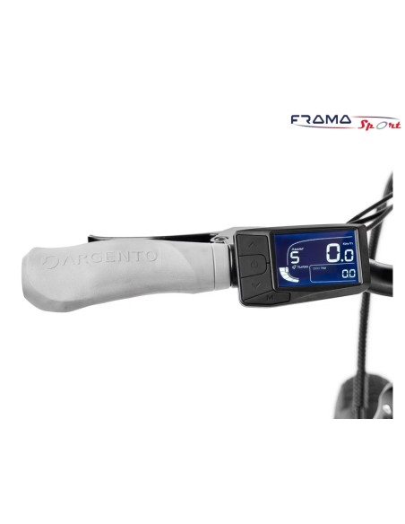 Bici a pedalata assistita Argento MiniMax 250W 10.4Ah  36V grigio rossa