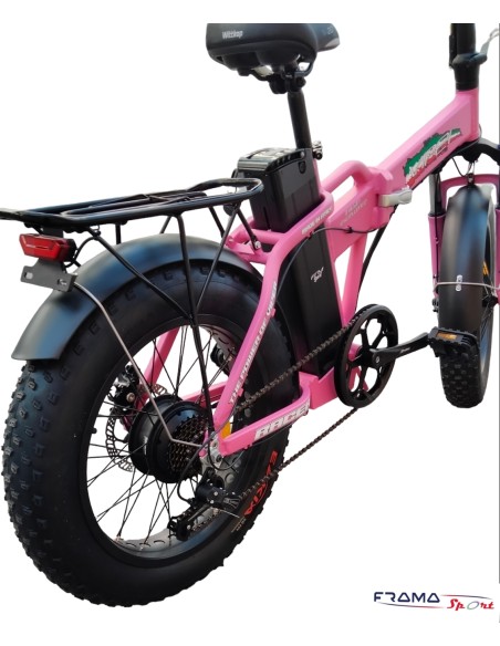 Fat bike pieghevole Viper by Frama Sport 250W 36V 11.6Ah rosa