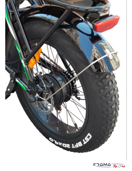 Bici a pedalata assistita Algi modello TRK X 250W nero verde