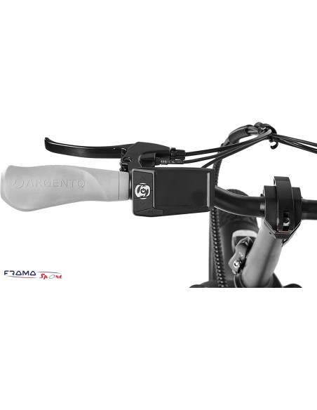 Bici a pedalata assistita Fat-bike Argento Bi-max 250W nero, rosa