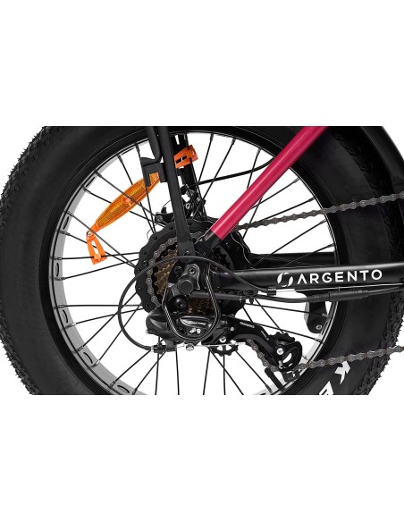 Bici a pedalata assistita Fat-bike Argento Bi-max 250W nero, rosa
