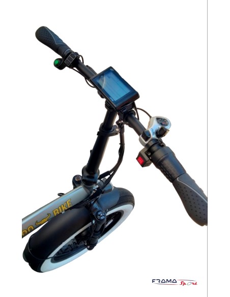 Bici a pedalata assistita Toro bike 500W 48V 15Ah doppio motore grigia