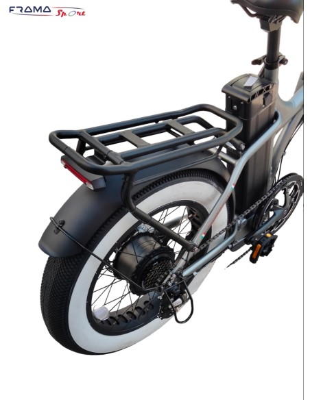 Bici a pedalata assistita Toro bike 500W 48V 15Ah doppio motore grigia