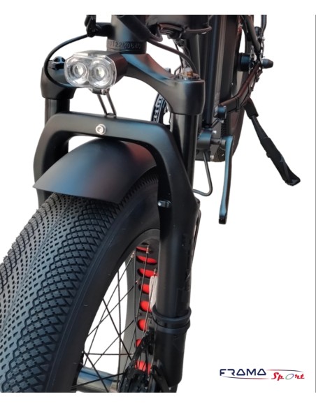 Bici a pedalata assistita pieghevole Toro-Bike 1000W 48V 15Ah nera