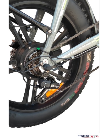 Bici a pedalata assistita pieghevole Reset Redwood 250W grigio