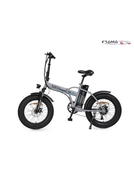 Bici a pedalata assistita pieghevole Moster Fat-bike modello M1X 250W girgio