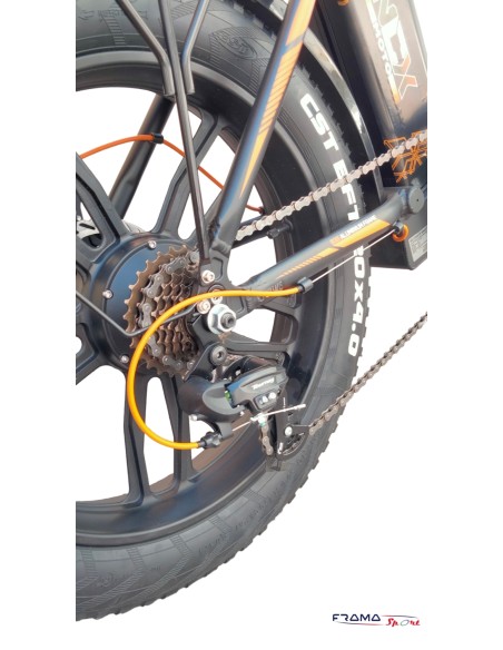 Bici a pedalata assistita Fatbike Ncx modello Black Stone X 250W