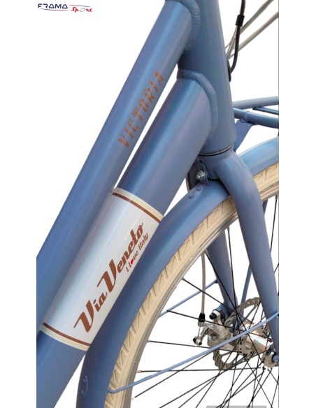 City Bike Via Veneto modello Victoria 28'' 250W blu capri