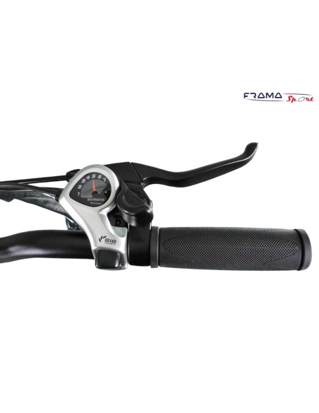 Bici elettrica a pedalata assistita pieghevole Fat bike Vulcano S-Type Nero