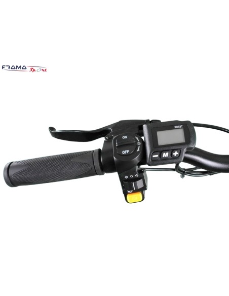 Bici elettrica a pedalata assistita pieghevole Fat bike Vulcano S-Type Nero