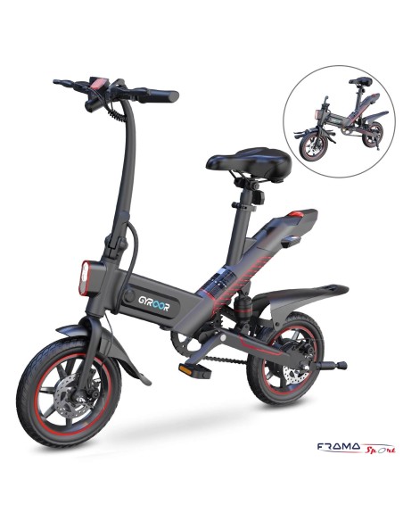 Bicicletta elettrica pieghevole Gyroor C3 da 14 pollici 450 W