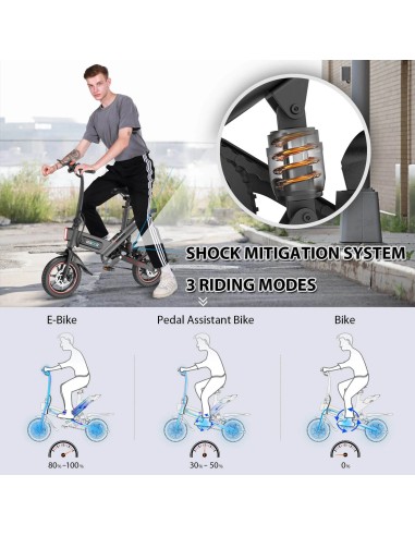 Bicicletta elettrica pieghevole...