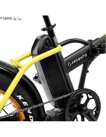 Fat-bike Argento modello Minimax 250W 10.4Ah 36V nero/gialla
