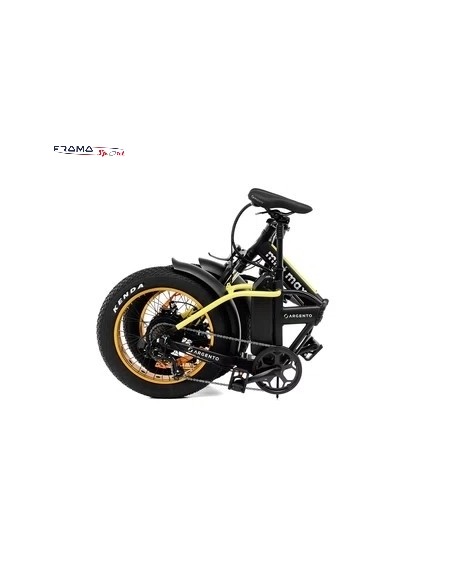Fat-bike Argento modello Minimax 250W 10.4Ah 36V nero/gialla
