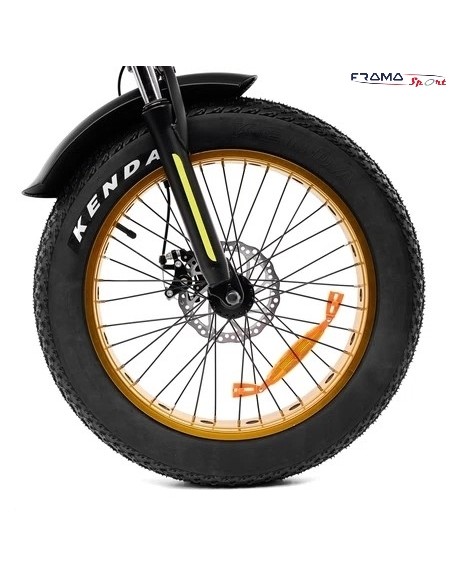 Fat-bike Argento modello Minimax 250W 10.4Ah 36V nero/gialla
