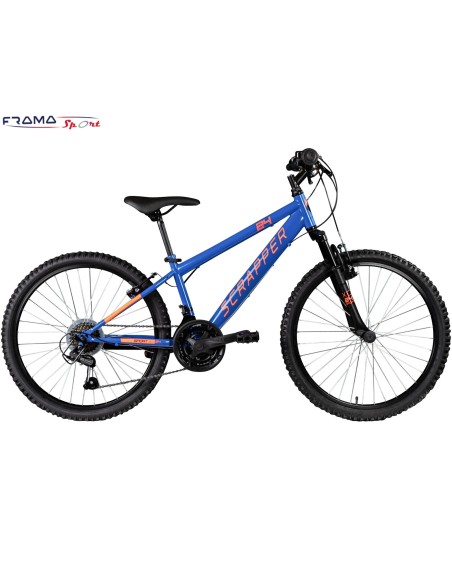 Mtb Junior Scrapper 24'' Bi-ammortizzata Blu