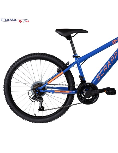 Mtb Junior Scrapper 24'' Bi-ammortizzata Blu